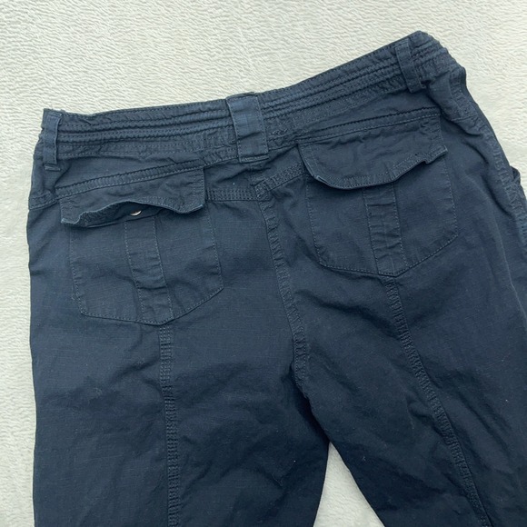 Brandy Melville Utility Cargo Pants Womens 27x30 Navy Blue Flared Leg Outdoor - Picture 8 of 9